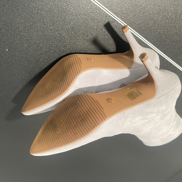 Stuart Weitzman Gray Heeled Boots - Picture 9 of 9